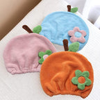 Hair Drying Towel for Kids Girls, Cute Cartoon Absorbent Quick Drying Bath Wrap - Image 2