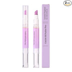 2pcs 2 in 1 Cuticle Oil Pusher Pen, Portable Ceramic Cuticle Remover Pusher by Unknown