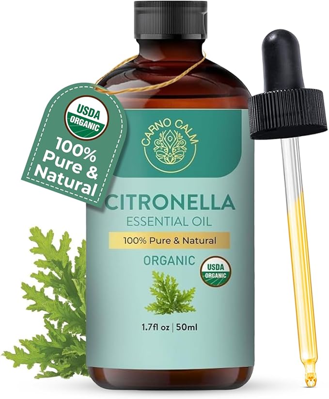Organic Citronella Essential Oil 50 Ml | USDA Certified Organic Citronella Oil | - Image 2