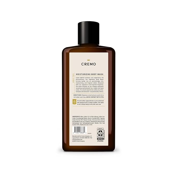 Cremo Body Wash for Men, Rich-Lathering Italian Bergamot, 16 Fl Oz - Image 7