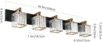 Aipsun Modern Vanity Light Bathroom Lighting Fixtures 5 Light Crystal Bathroom - Image 4