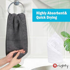 Orighty 6-Pack Grey Hand Towels - Image 3