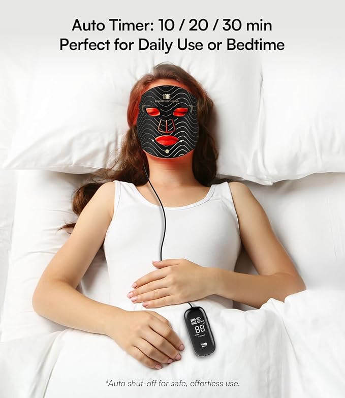 INIA Red Light Therapy Mask for Face – 4 Light Modes - Image 7