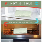 Flexseed Eye Pillow, Hot or Cold Weighted Satin Eye Mask, Microwaveable Moist - Image 3