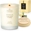 Vanilla Candle 9.7 oz: 55 Hrs Burn Time by SpotlessLeopard
