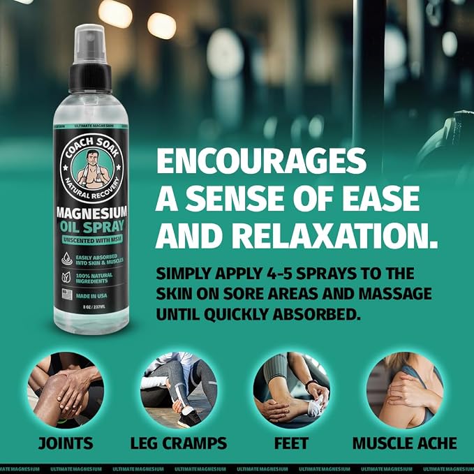 Coach Soak Magnesium Oil Spray & Lotion Set - Image 8