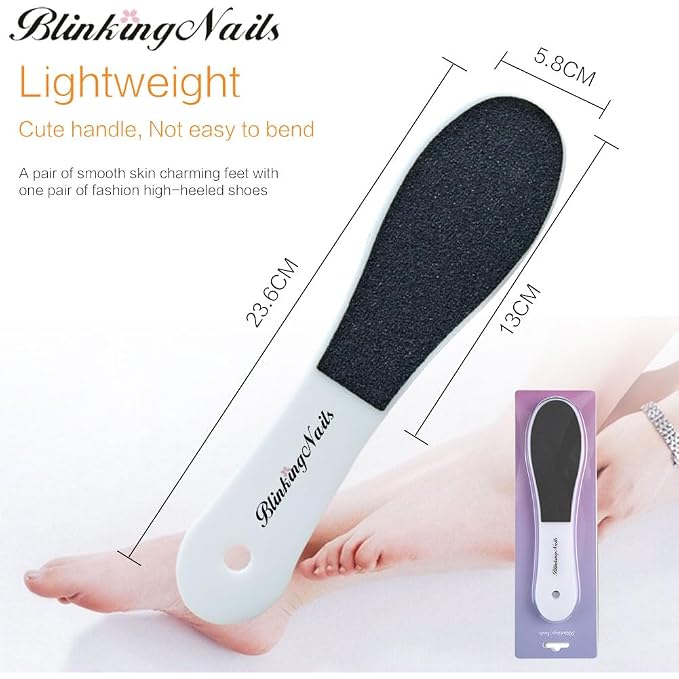 Foot File, Foot Callus Remover Professional Sandpaper Pedicure Tools Double - Image 2