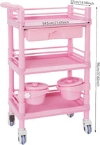 Salon Storage Cart, 3 Tier Rolling Beauty Organizer - Image 2