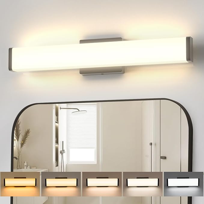 Amico Bathroom Vanity Light Over Mirror 24 inch, Dimmable 5CCT Led Vanity Lights by Amico