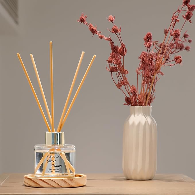 100ml Scent Diffuser with 6 Fiber Sticks, 3.5 oz Reed Diffuser Set Aromatherapy - Image 3