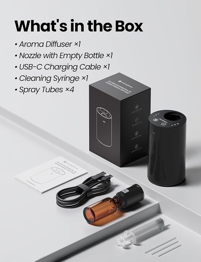 Waterless Essential Oil Diffuser, Portable Aromatherapy Diffuser - Image 8