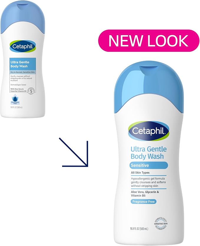 Cetaphil Ultra Gentle Body Wash, - Image 2