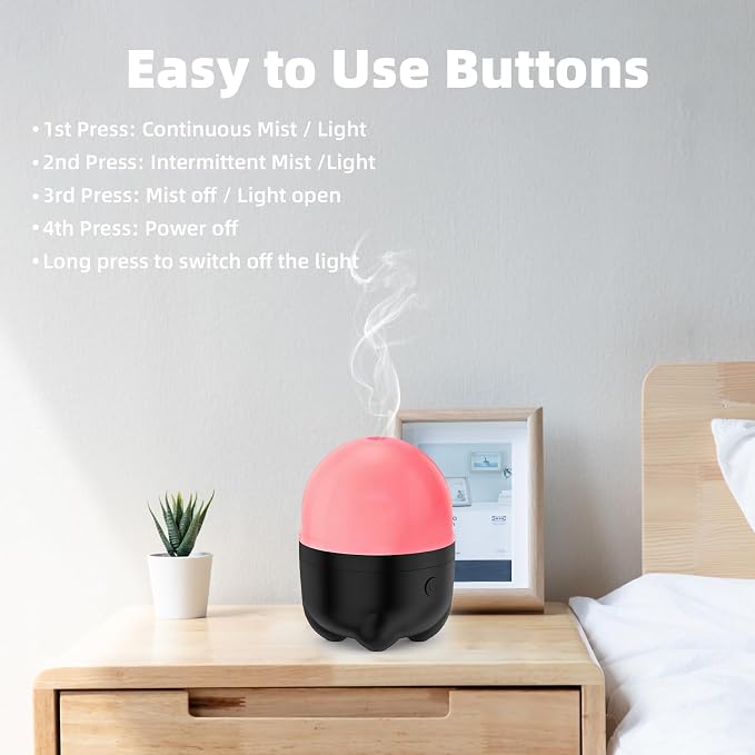 SEEDSEEL 150ML Cordless Essential Oil Diffuser, Built-in 6000mAH Rechargeable - Image 6