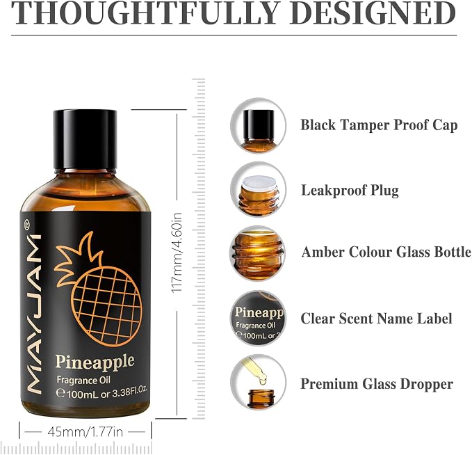 MAYJAM 100ML/3.38FL.OZ Pineapple Fragrance Oils - Image 8