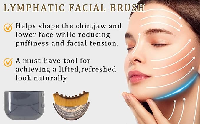 New Lymphatic Contour Face Brush, Lymphatic Drainage Massager - Image 3