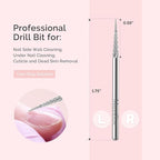 MelodySusie Sharp Tapered Cross Cut Nail Drill Bit, Professional Safety Carbide - Image 3