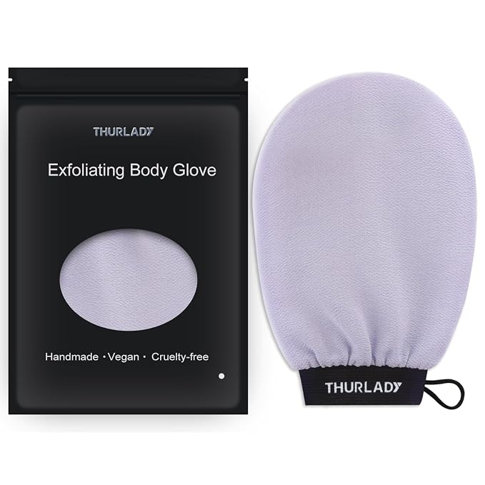Exfoliating Glove, Korean Exfoliating Mitt Body Scrubber, Viscose Fiber Bath by THURLADY