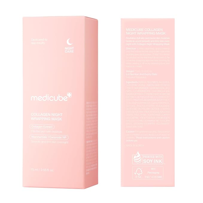 medicube Wrapping Mask Collagen Overnight Peel Off Facial Mask | Elasticity & - Image 9