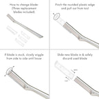 Tweezerman Facial Razor Replacement Blades - Image 2