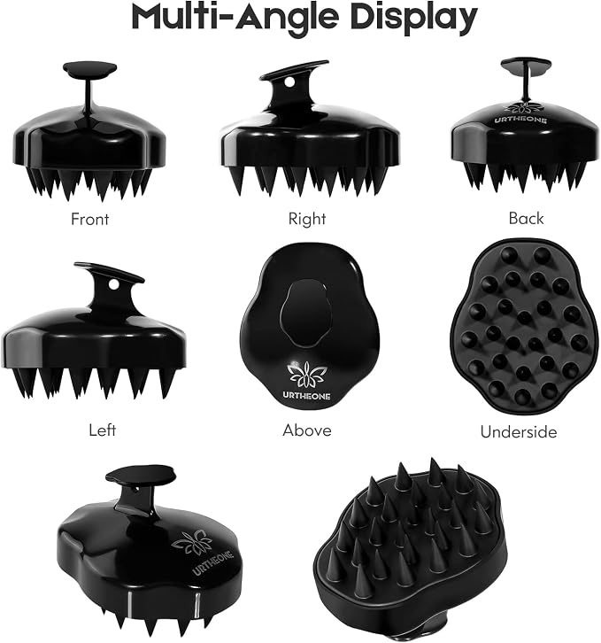URTHEONE Scalp Massager Shampoo Brush, Soft Silicone Scrub Brush, Relax Scalp - Image 3
