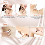 3D Face Roller Metal Facial Massager Face Sculpting Gua Sha Massage Tool - Image 6