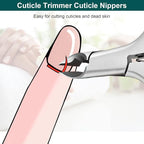 CGBE Cuticle Trimmer, 3/4 Jaw Extremely Sharp Cuticle Nippers, Professional - Image 6