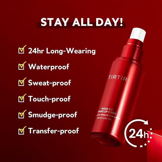TIRTIR Mask Fit Make-up Fixer | 24H Transfer-Resistant Lightweight Non-Greasy - Image 5