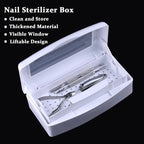 Nail Tool Sterilizer Box Plastic Disinfectant Container - Image 2