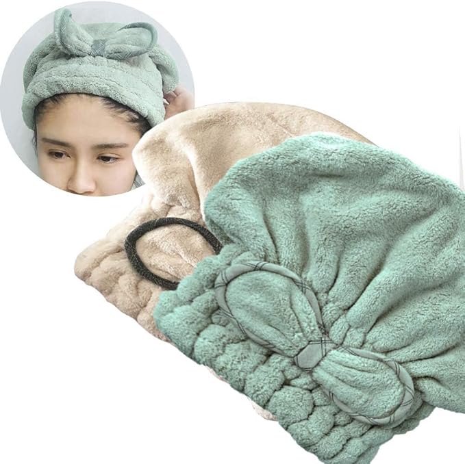 Jseng Microfiber Hair Drying Towel Cap, Extrame Soft & Ultra Absorbent by Jseng