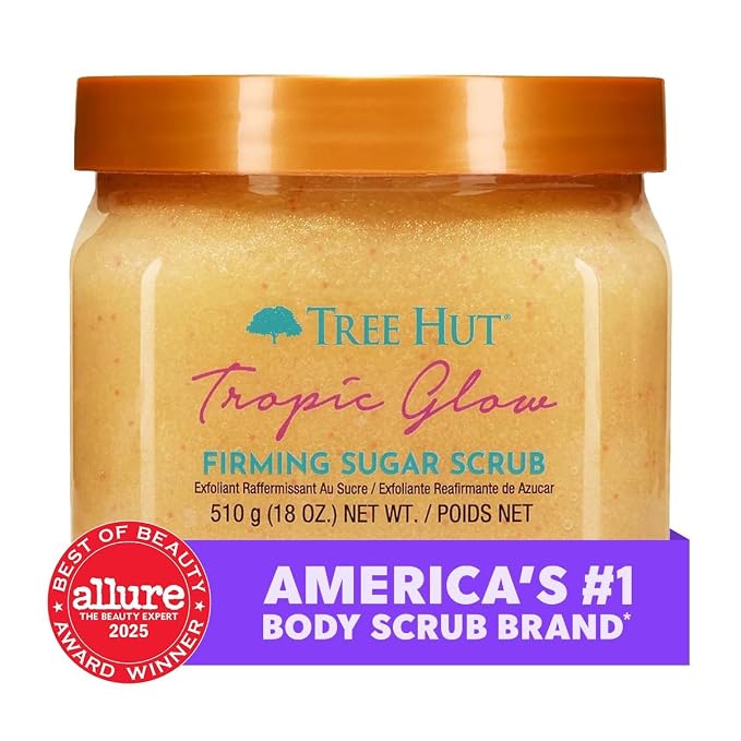 Tree Hut Tropic Glow Shea Sugar Scrub, Exfoliating & Hydrating Body Scrub - Image 2