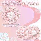 18Pcs Plastic Shower Caps for Women Waterproof Bath Caps Bathing Hair Cap - Image 2