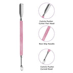 Cuticle Trimmer with Cuticle Pusher and Scissors, Cuticle Remover Professional - Image 4