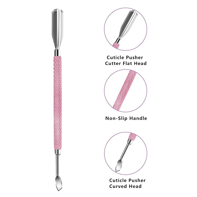 Cuticle Trimmer with Cuticle Pusher and Scissors, Cuticle Remover Professional - Image 4