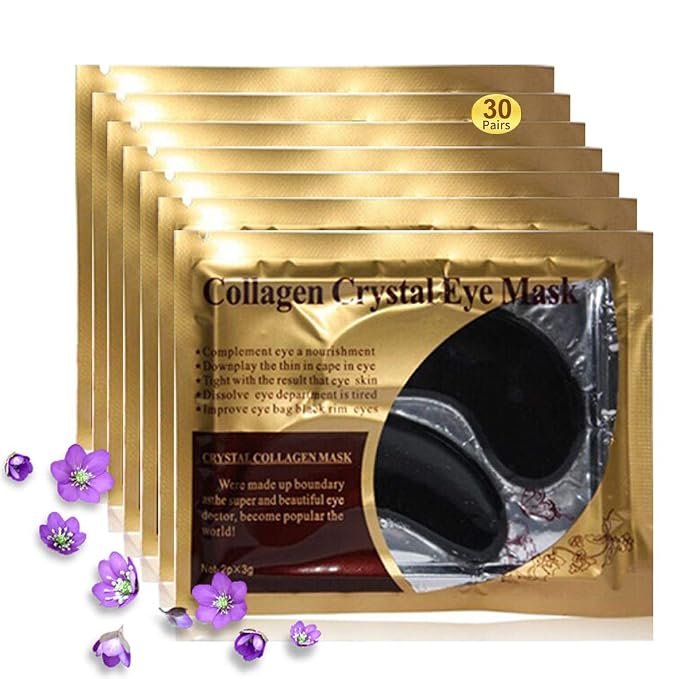 Eye Mask, 30 Pairs Collagen Under Eye Patches, Lighten Wrinkles Anti-Aging - Image 8