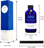 Xcleen Citrus Scented Reed Diffuser, Lime & Lemon Oil Reed Diffuser, Real - Image 2