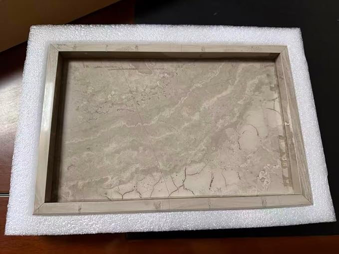 Pure Natural Marble Tray for Bathroom, Sink. Cosmetics, toiletries, etc. can be - Image 10