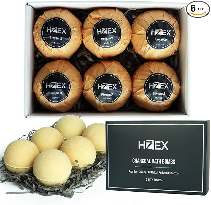 HZEX Charcoal Activated Bath Bombs by HZEX