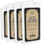 Manly Indulgence Duty Honor Country Scented Wax Melts, Wax Melt Warmer Cubes by ManlyIndulgence