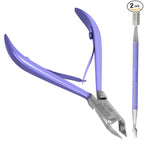 Professional Cuticle Cutter & Pusher Trimmer Manicure Tools by BOXGROVEBEAUTY