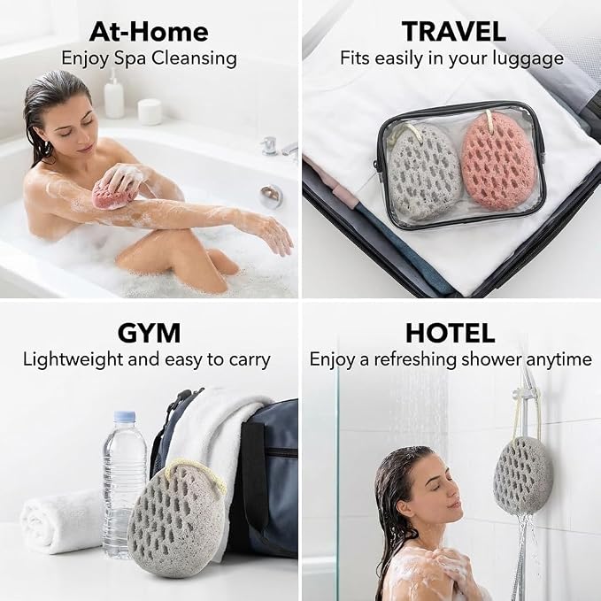 BAIMEI IcyMe Bath Sponge 2-Pack -Shower Loofah Body Scrubber - Image 6