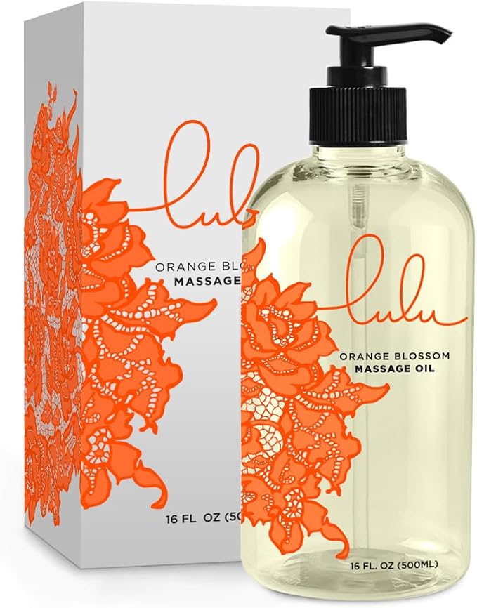 Lulu Orange Blossom Massage Oil, Sweet Almond, Jojoba & Macadamia Oils by LuluLubesandMassageoils