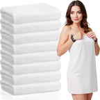 SmoothNovelty 8 Pack Microfiber Bath Towels Bulk 27'' x 60'' Oversized Beach by SmoothNovelty