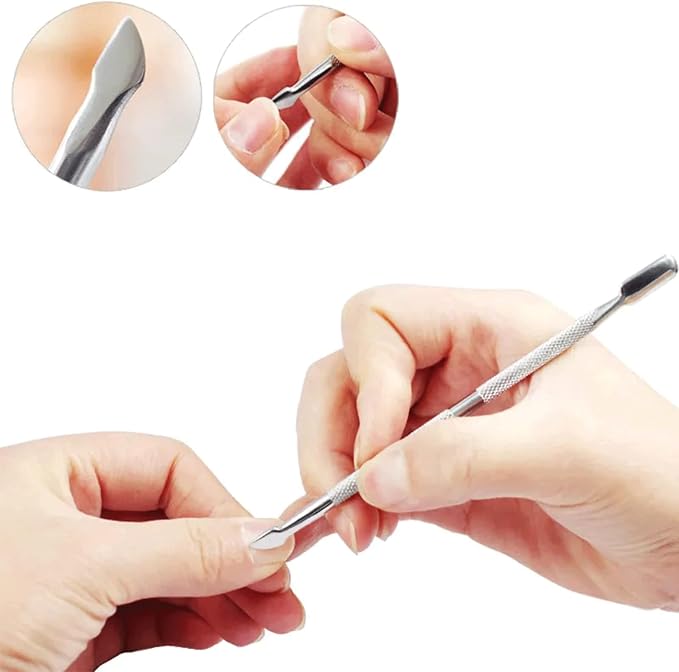 6PCS Cuticle Trimmer with Cuticle Pusher, Cuticle Kit Cuticle Nippers Manicure - Image 4