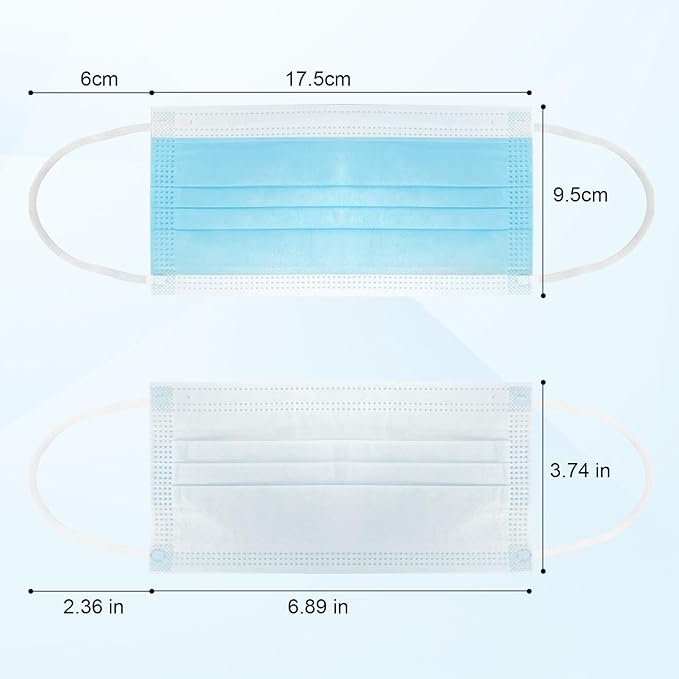 DR.MOXA 1000 Pack Disposable Medical Face Masks Breathable 3 Ply Masks - Image 5