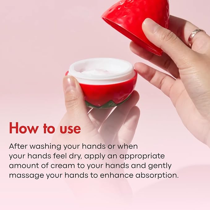 TONYMOLY Strawberry Hand Cream – Lightweight Hydrating Moisturizer - Image 6