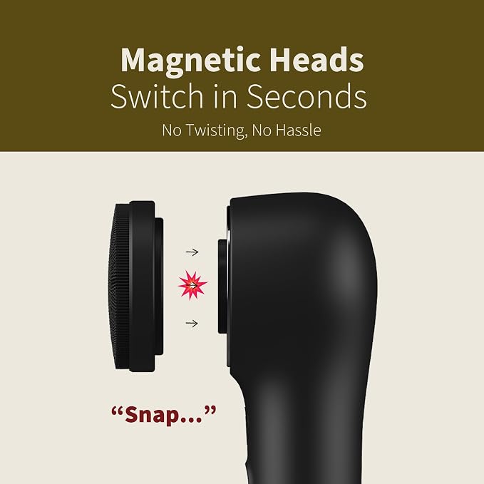 Premium Facial Cleansing Brush, Waterproof Face Scrubber, Spin & Sonic Modes - Image 3