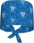 Working Cap Scrub Caps with Sweatband Adjustable Tie Back Hat Nurse Surgical - Image 7