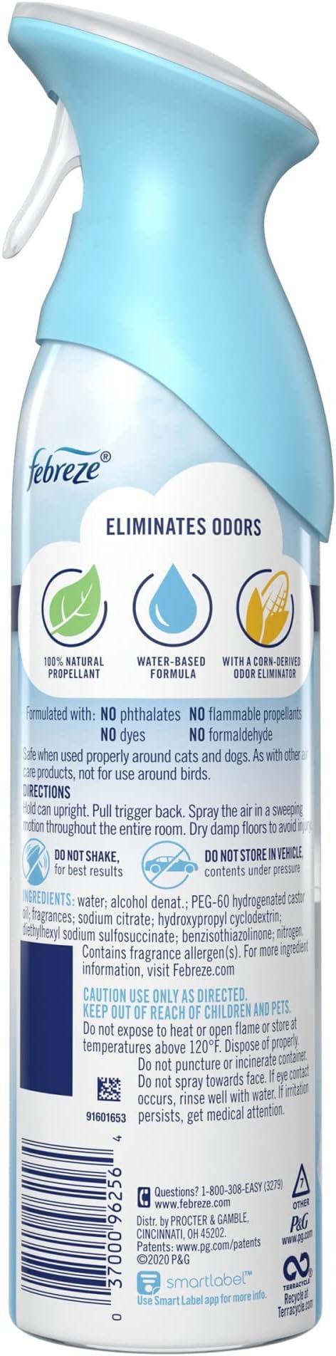 Febreze® Odor-Fighting Air Fresheners, Linen Sky™, 8.8 Oz, Carton Of 6 - Image 4