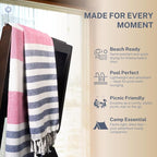 Cotton Turkish Beach Towel - Image 3