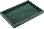 Marble Bathroom Vanity Tray, Natural Luxury Vanity Home Kitchen Bathroom Table by HESHIBI